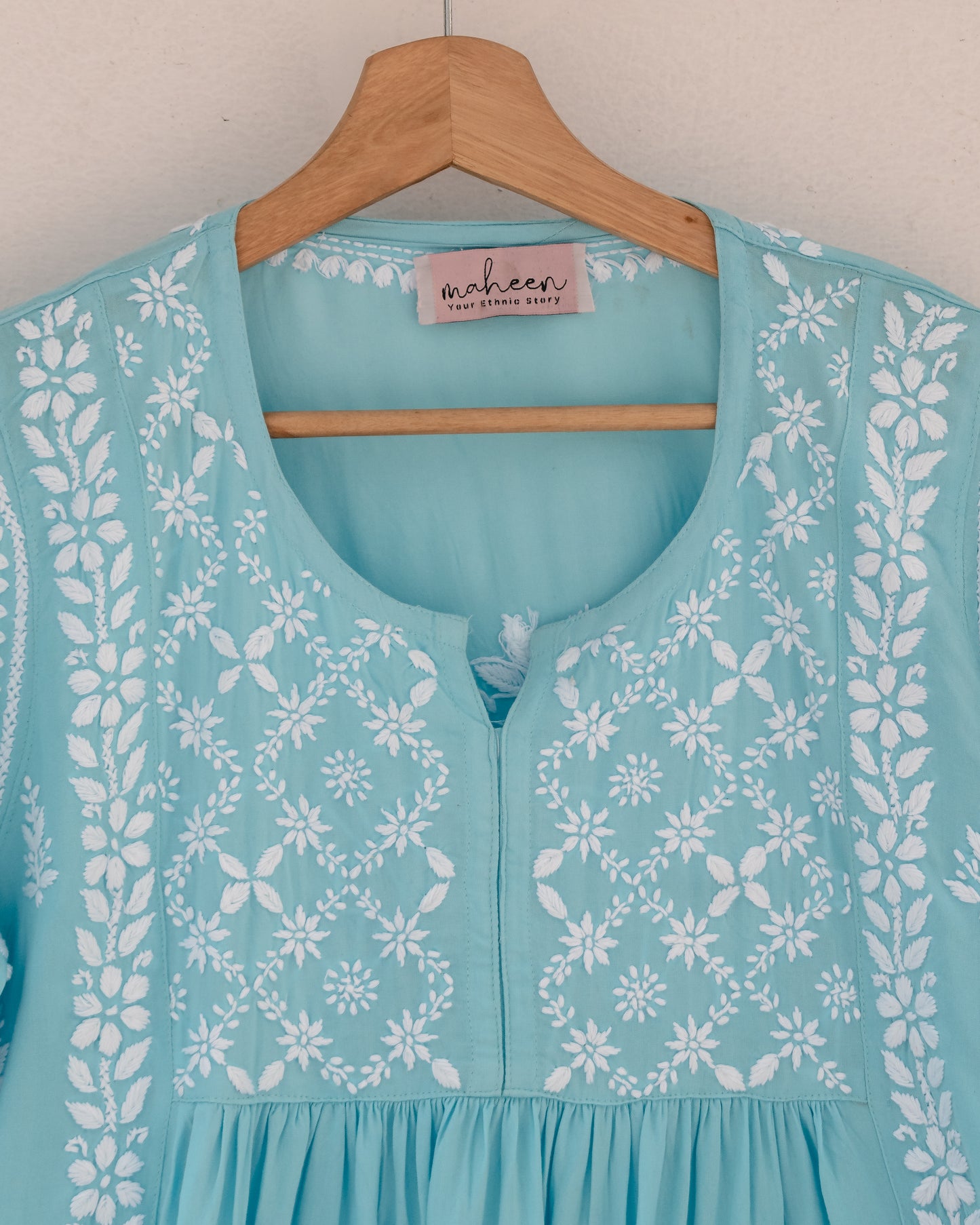 Short Top Rayon Blue