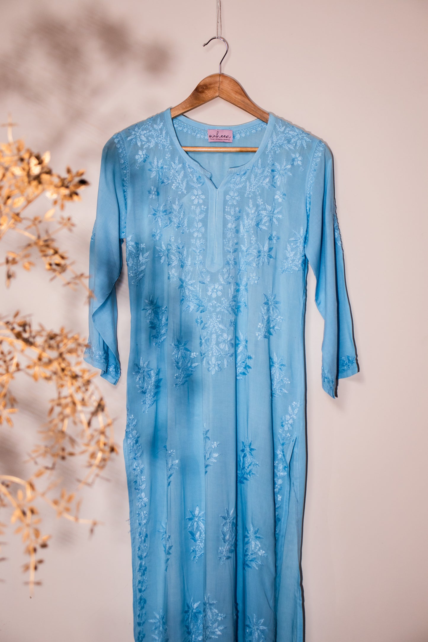Long Kurta Modal Sky Blue