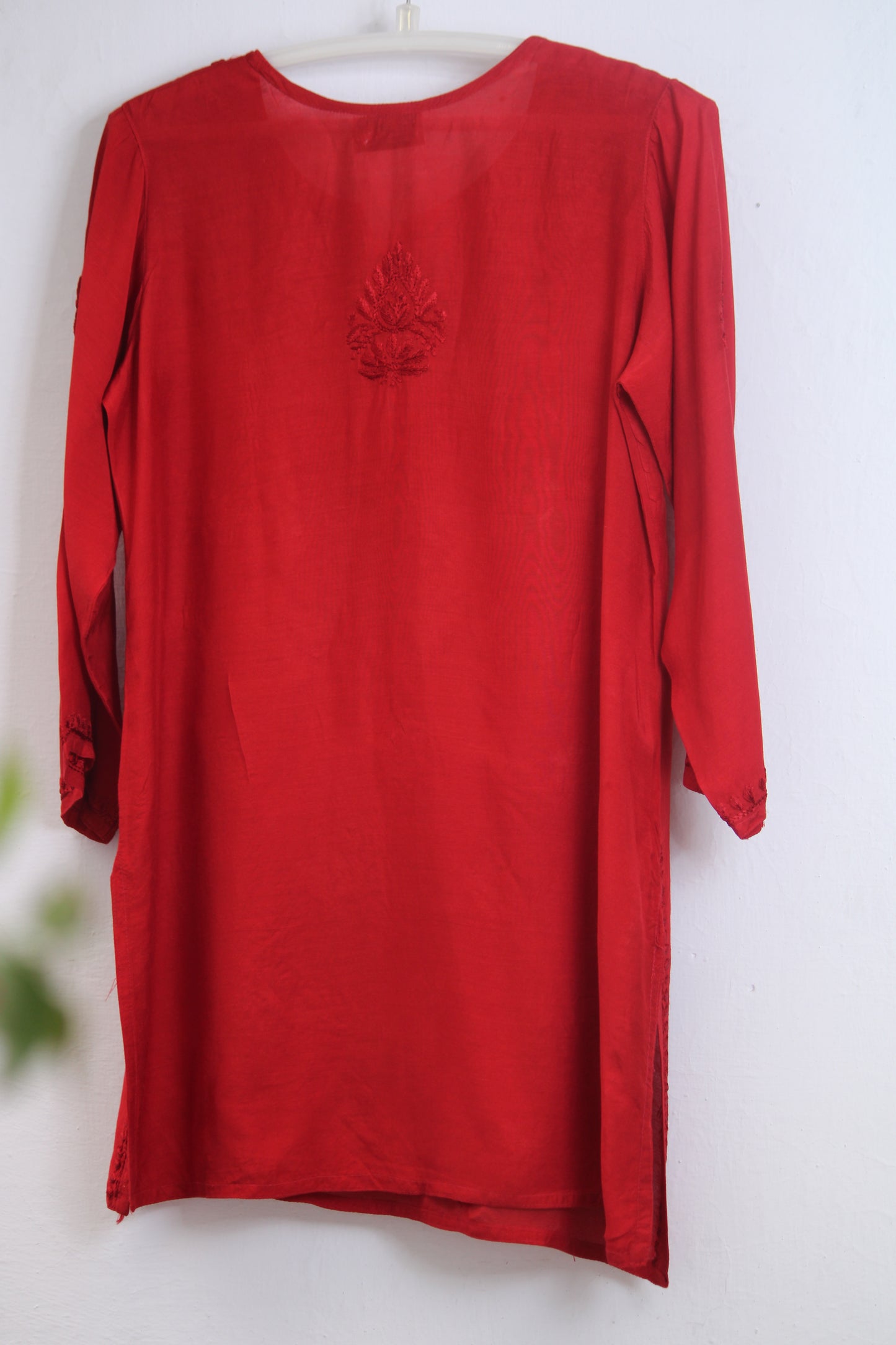 Short Top Muslin Red