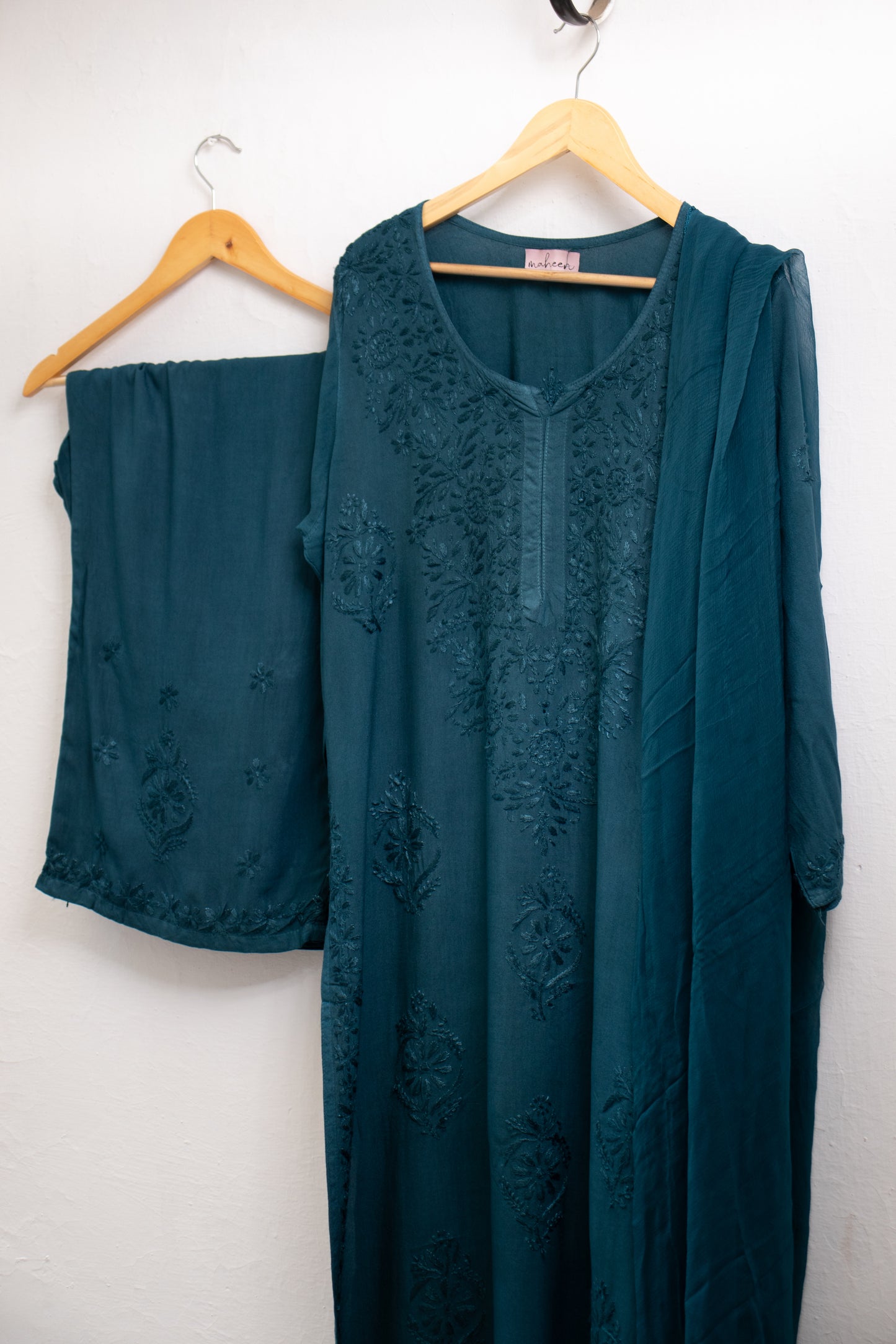 3 Piece Rayon Suit Teal