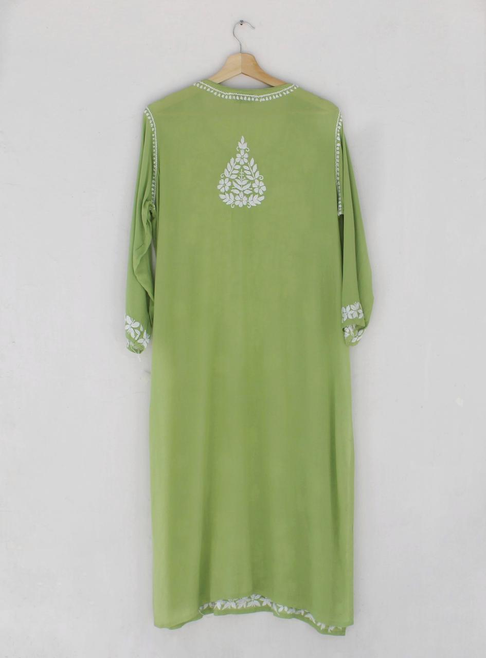 Long Kurta Modal Green