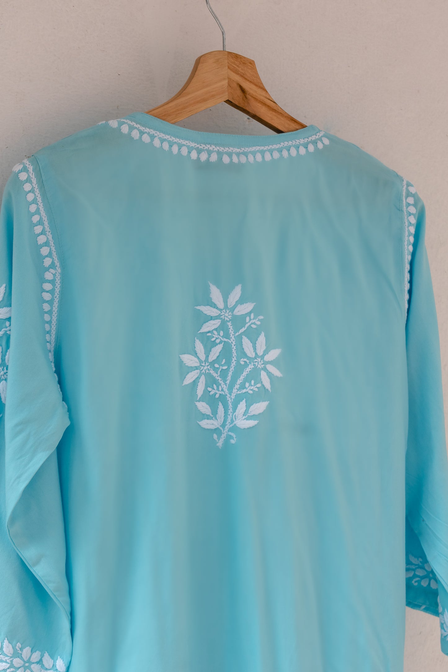 Short Top Rayon Blue