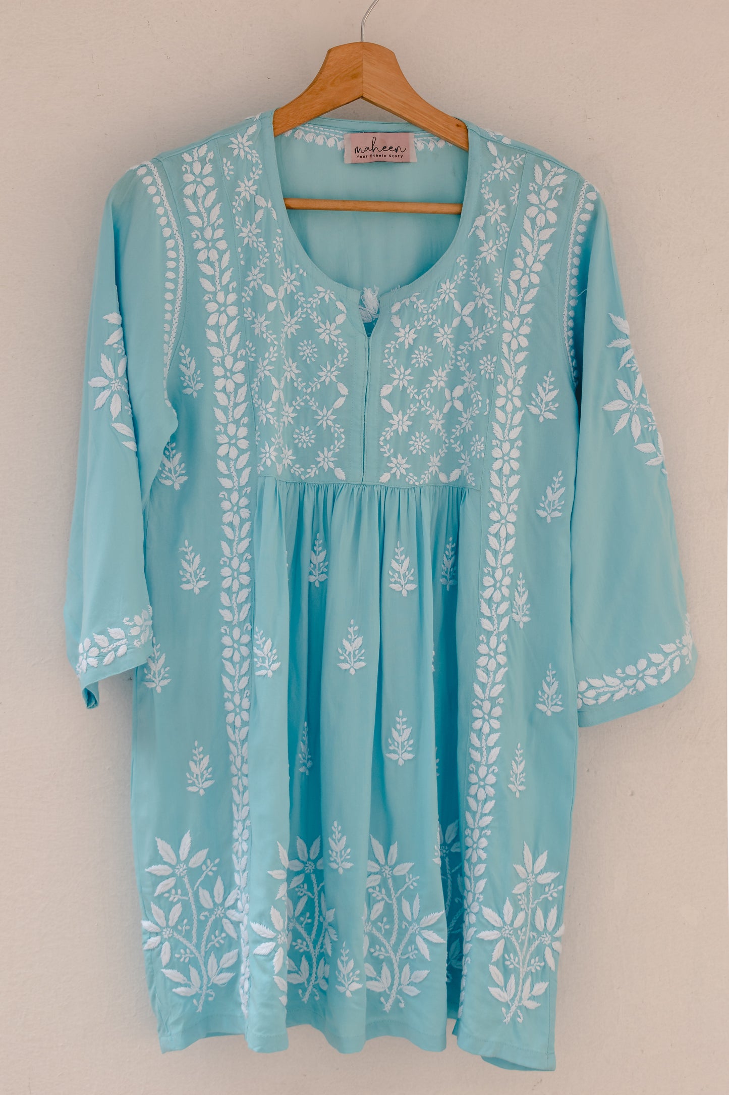 Short Top Rayon Blue