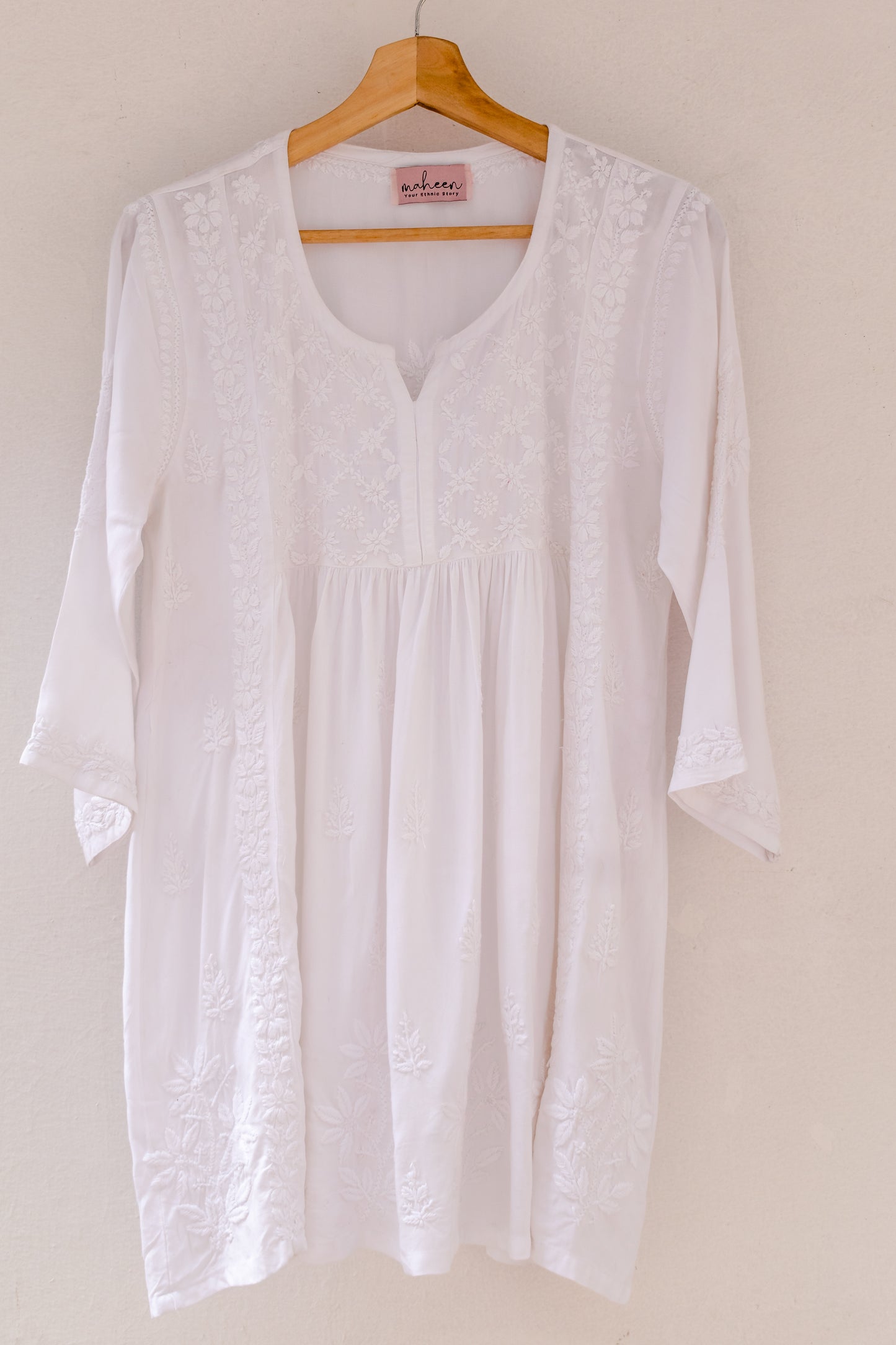 Short Top Rayon White