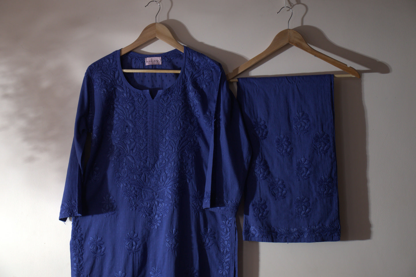 Kurta Palazzo Set Cotton Blue
