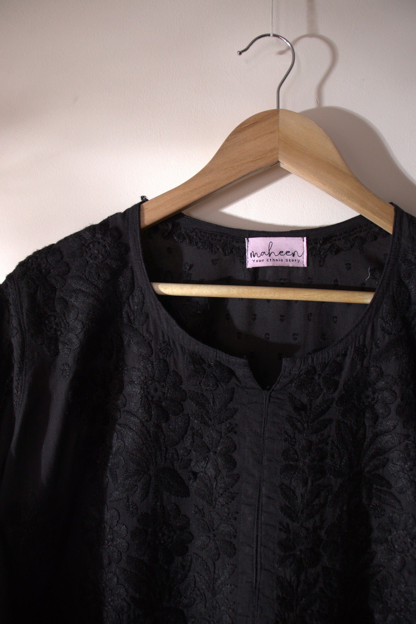 Kurta Palazzo Set Cotton Black