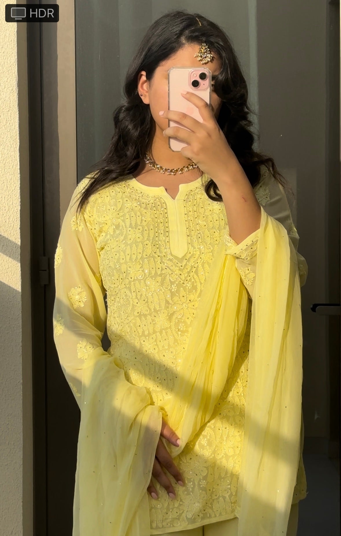 3 Piece Viscose Suit Yellow