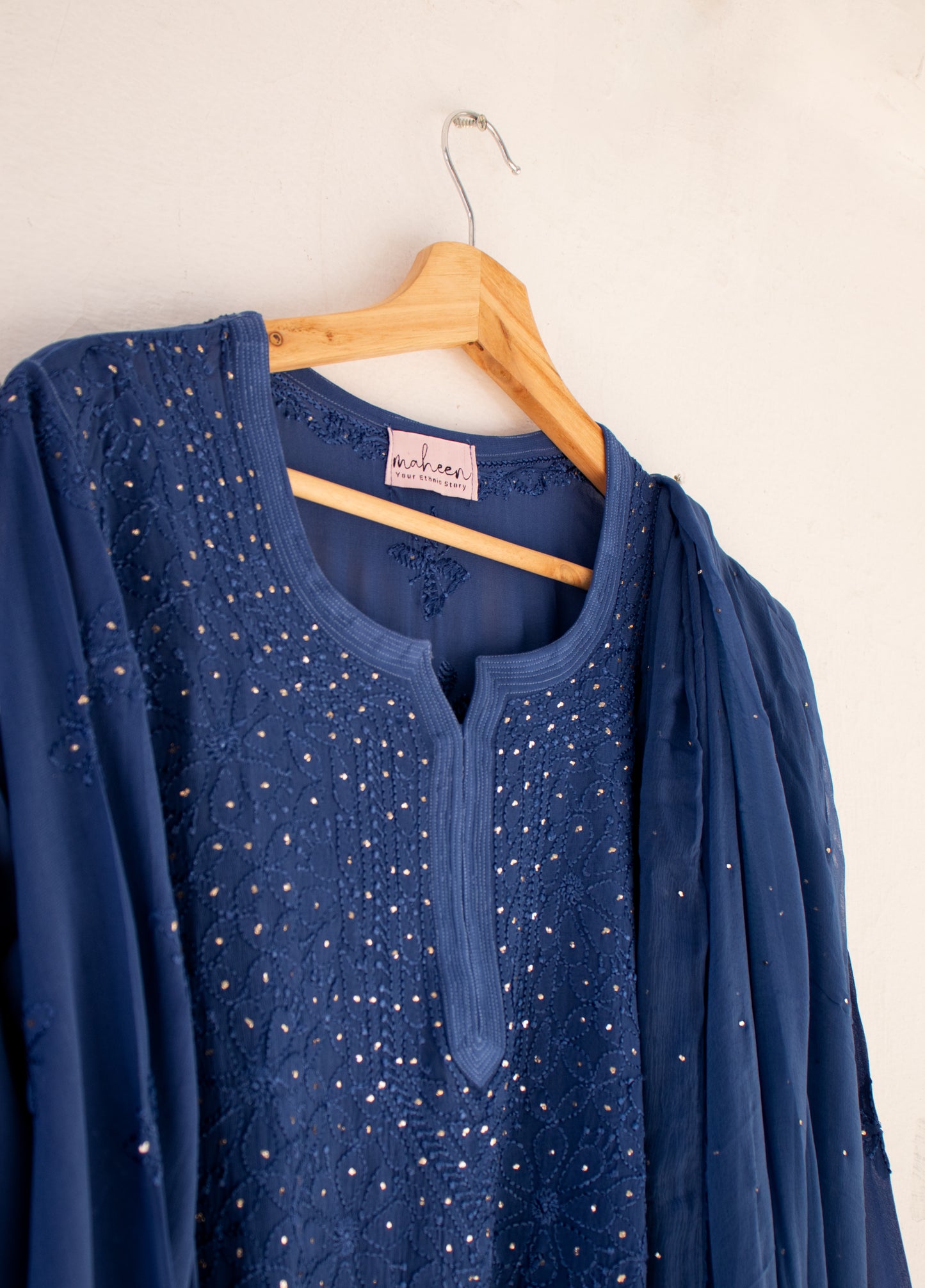 3 Piece Viscose Suit Blue