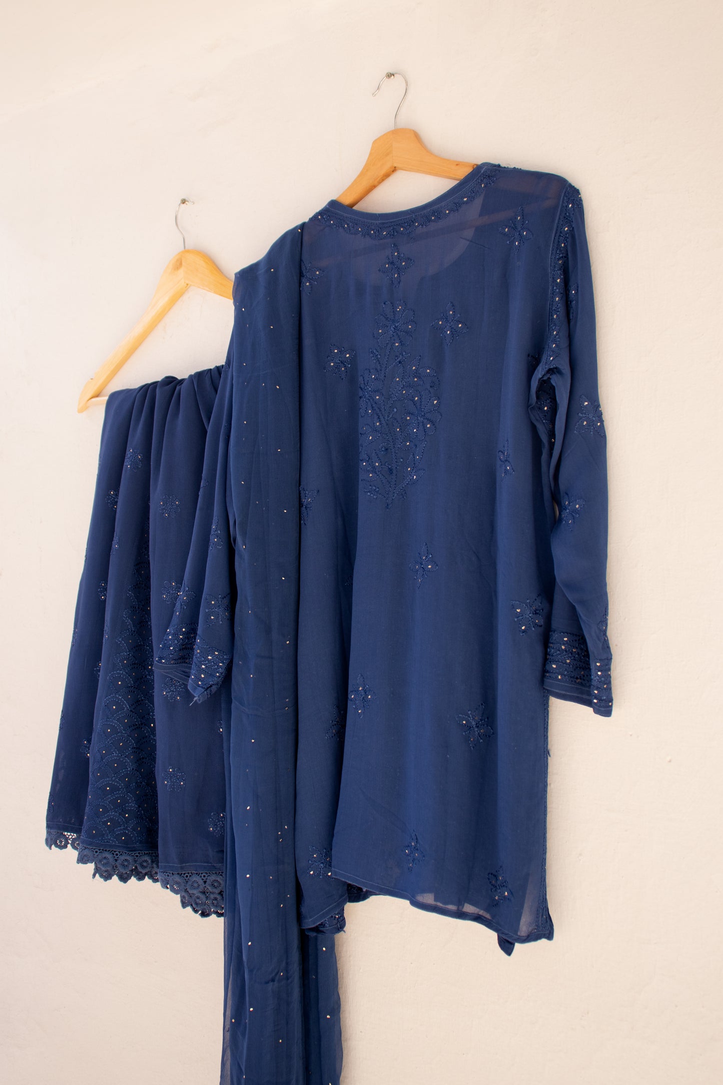 3 Piece Viscose Suit Blue