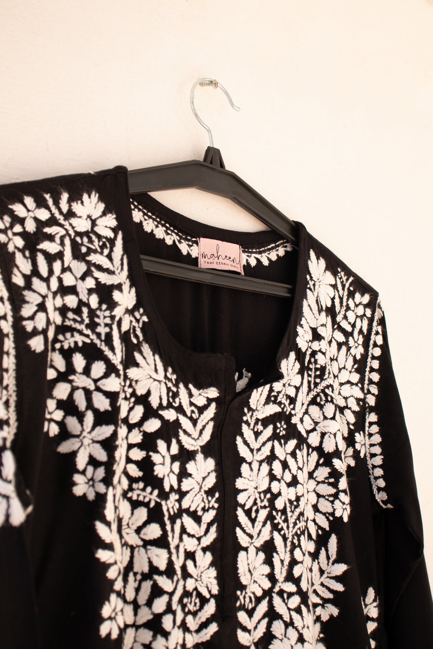 Kurta Palazzo Set Rayon Black