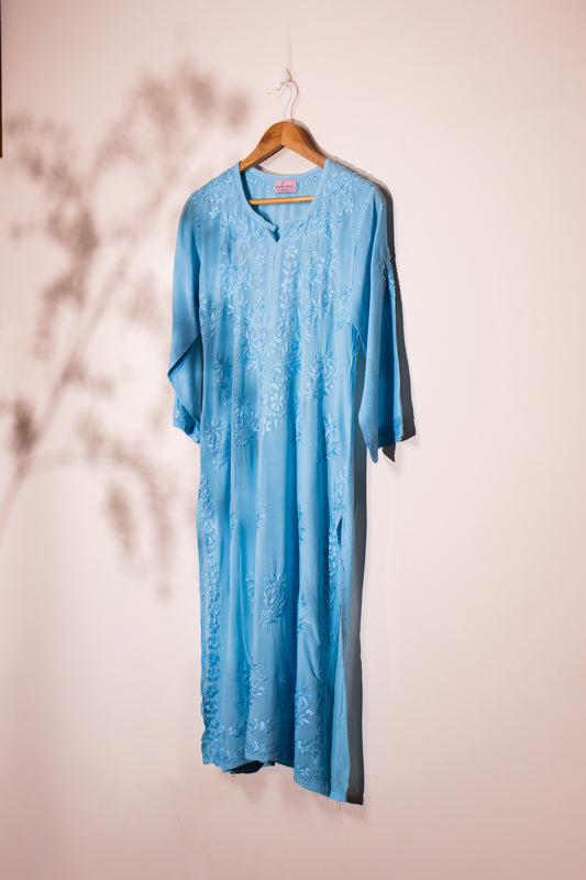 Long Kurta Modal Sky Blue