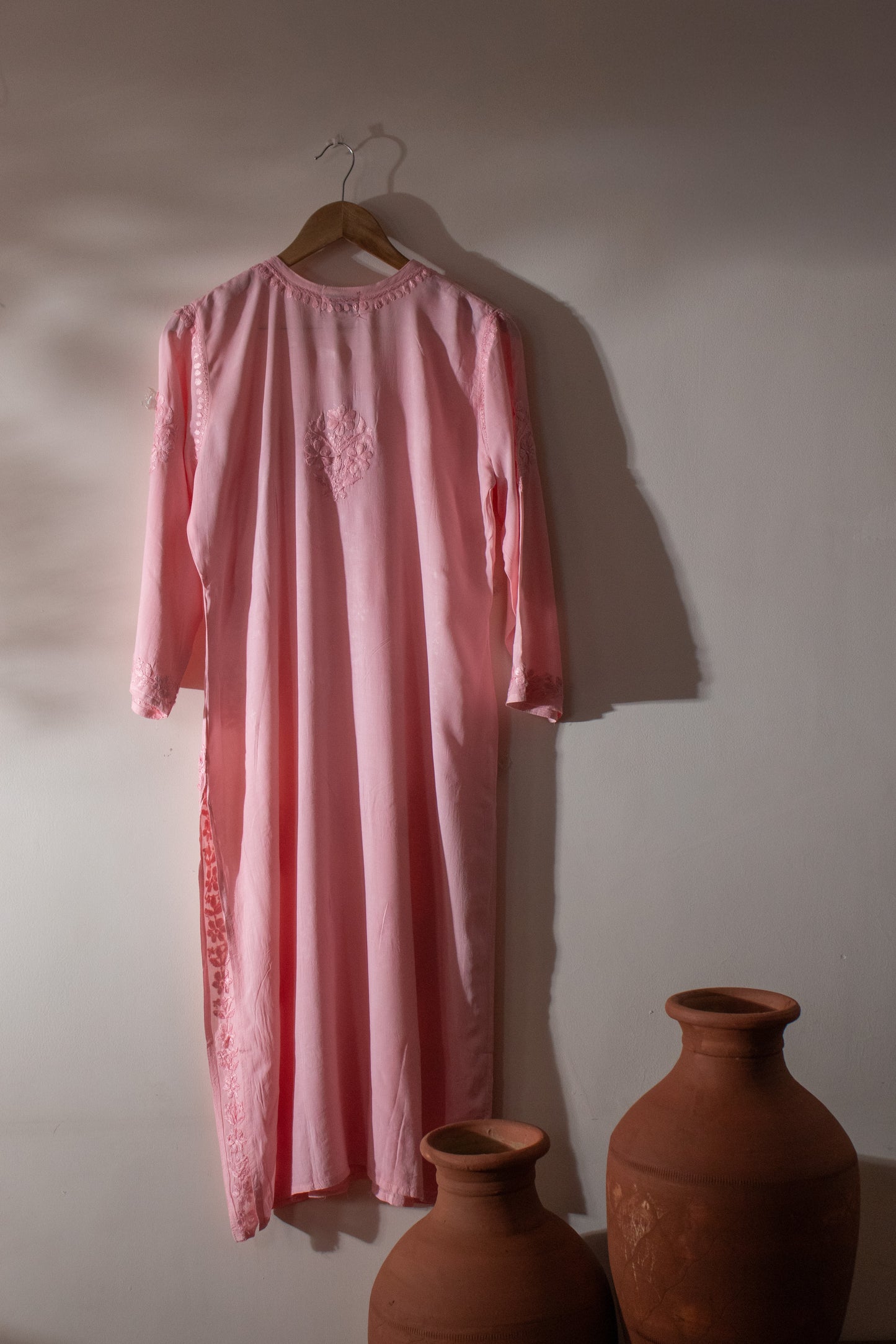 Long Kurta Modal Pink