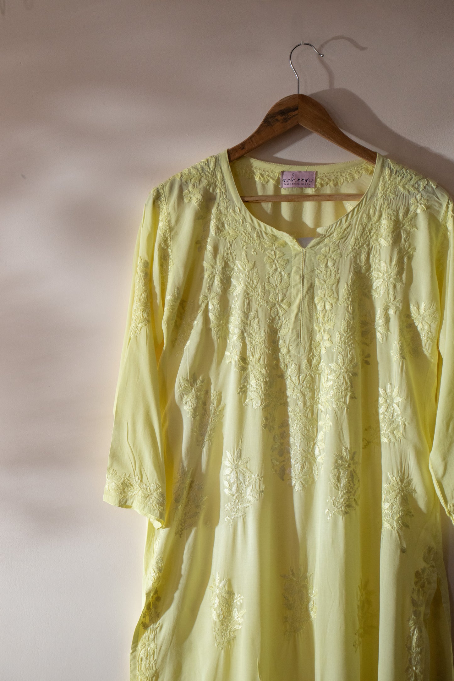 Long Kurta Modal Lemon Yellow