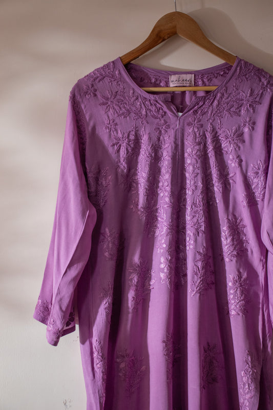 Long Kurta Modal Violet