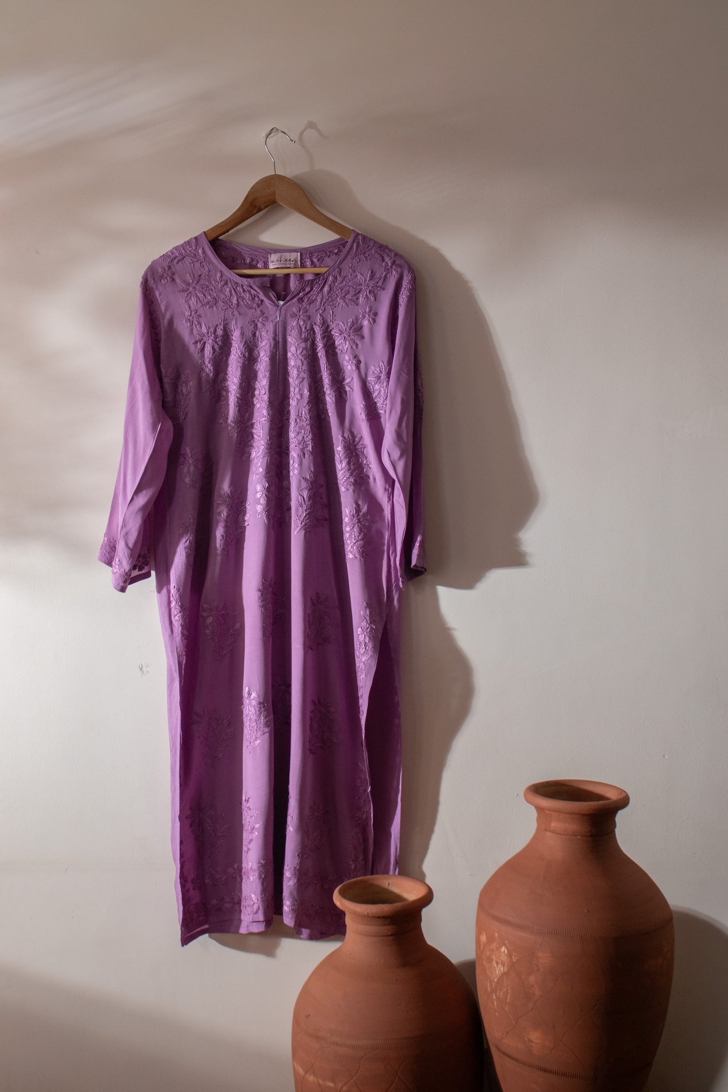 Long Kurta Modal Violet