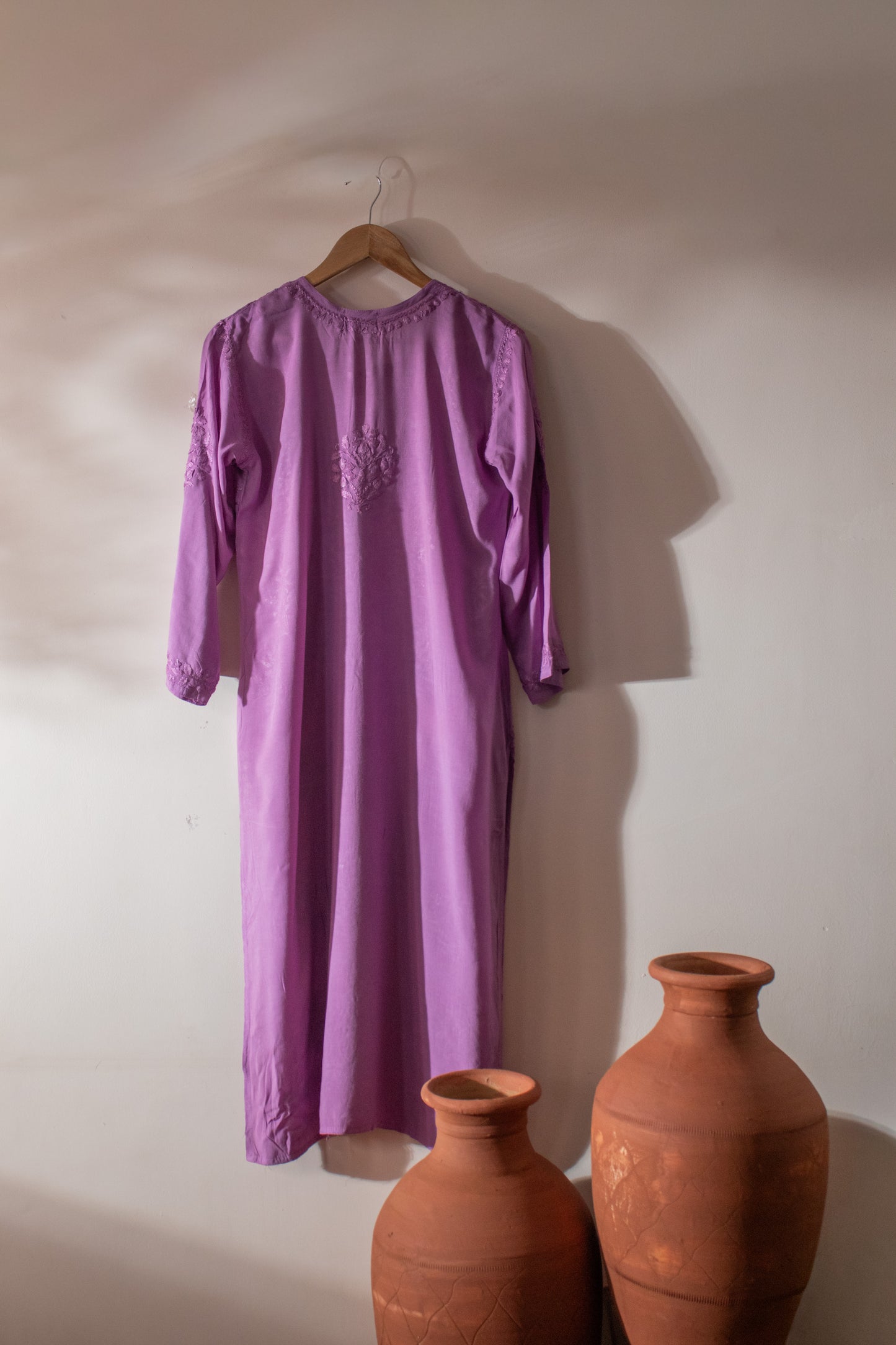 Long Kurta Modal Violet
