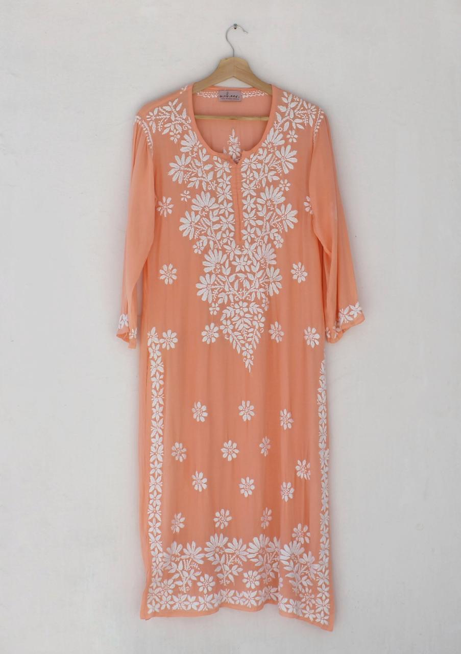 Long Kurta Modal Peach