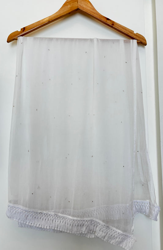 Dupatta Chiffon White